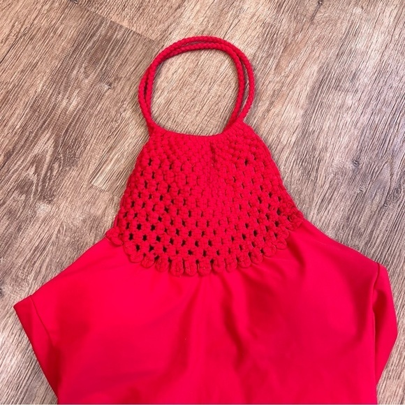 Aerie Macrame One-Piece Swimsuit - Picture 3 of 8